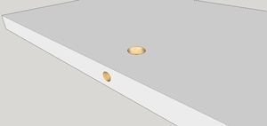 Gabarit de défonceuse pour assemblages à excentriques