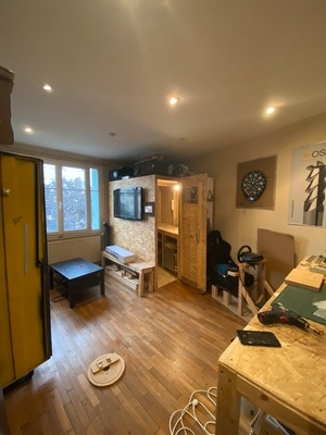 L'atelier du mec qui ne veut plus être en appartement