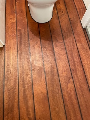 Parquet bateau en sapelli