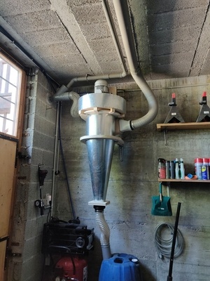 Aspiration d'atelier cyclonique