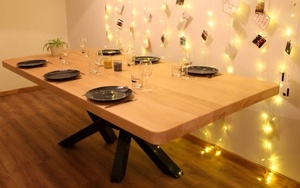 Table en Hêtre et Métal