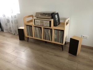 Meuble platine vinyles
