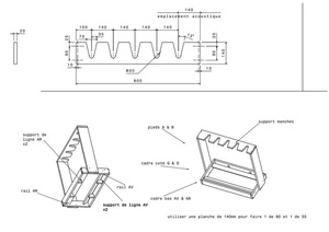 Plan rack 5 guitares