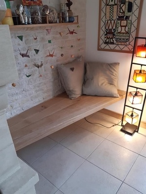 Banquette en chêne