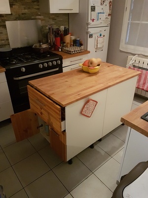 Îlot central cuisine