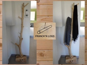 Porte manteaux bois flotté