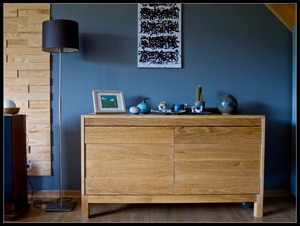 Enfilade deux portes en chêne massif