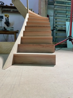 Maquette d'escalier quart tournant