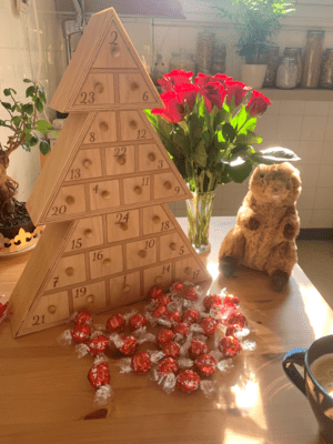 Calendrier de l'Avent en forme de Sapin