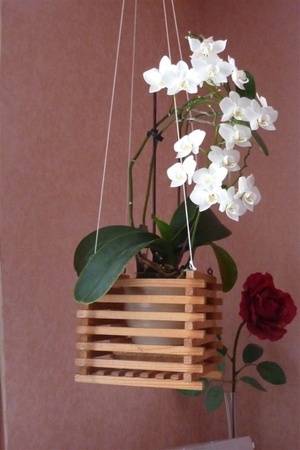 Suspension pot de fleur