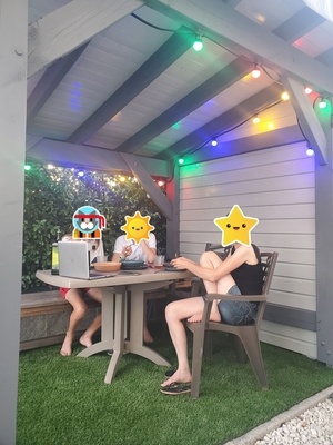 Abri de vélo + mini pergola