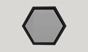 Encadrement miroir Hexagone