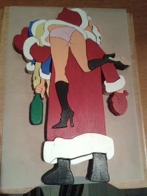 Le père noël fait la fête