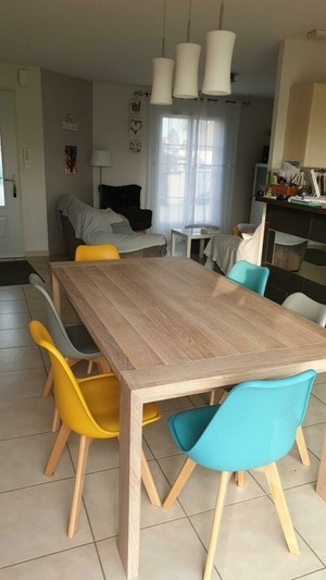 Table contemporaine  chêne