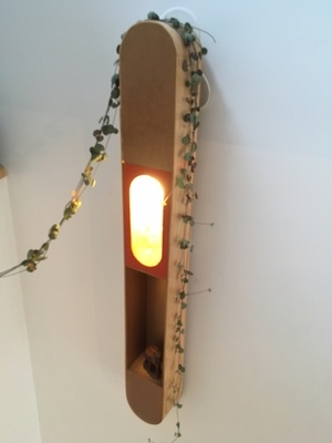 Lampe "batton de glace"