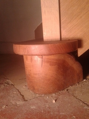 Escalier droit en chêne