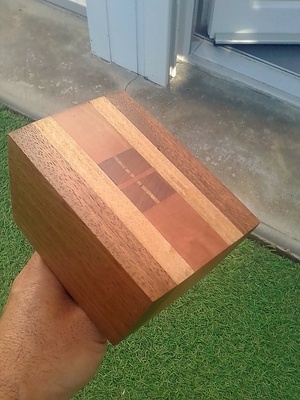 Maillet bois exotique de récup