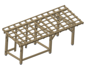 Abri vélo + mini pergola