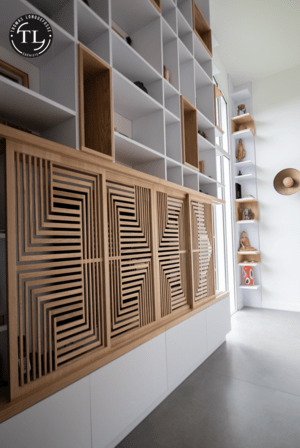 Bibliothèque cathédrale, portes coulissantes