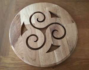 Dessous de plat ou centre de table en chêne