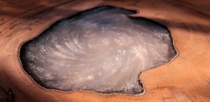 Plans de travail cuisine Acajou et résine