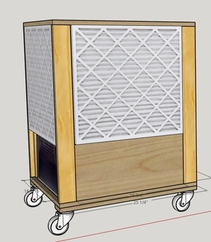 Ambient Dust Collector using Standard Furnace Filters (MERV-13)