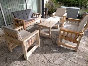 Salon de jardin en bois de palette