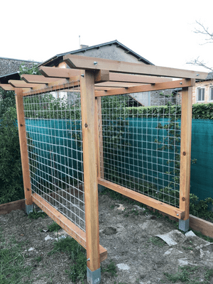 Pergola de potager
