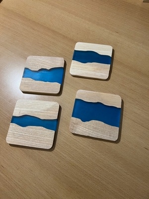 Sous-verres en frêne