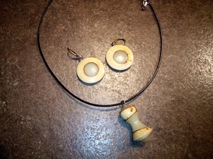 Parure bois et époxy