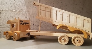 Camion benne , semi remorque