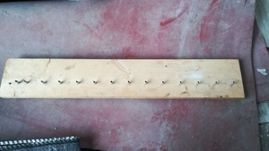 Gabarit à taquet de tablette