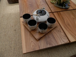 Assiette support pour service à thé