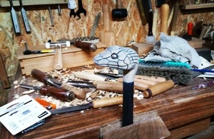 Canne tête de serpent