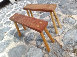 Paire de bancs de sciage