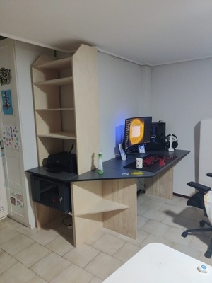 Bureau d angle avec meuble imprimantedi