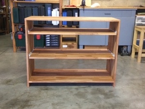 Etagère caisson hêtre pour cuisine