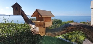 Mangeoire oiseaux en pin