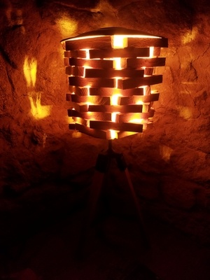 Lampe en bois
