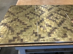 Portes de cuisine en laiton recyclé