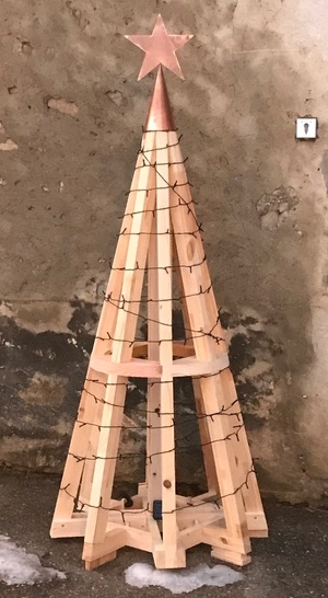 Sapin de noël charpenté