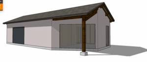 Garage en ossature bois