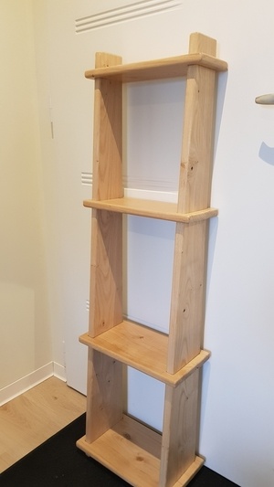 Etagère bois SANS clou, vis ou ferraille... nada, pas de taquet, rien...
