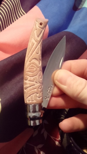 Opinel sculpté