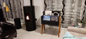 Meuble à vinyles vintage