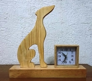 Horloge décorative silhouette Greyhound
