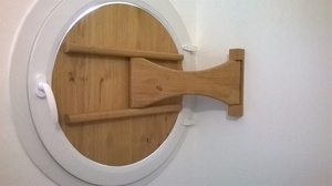 Volet rond en chêne