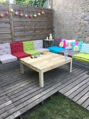 Table basse salon de jardin