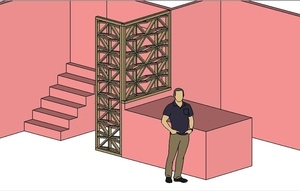 Plan claustra kumiko