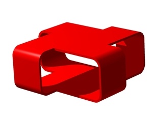 Table basse en cp moulé